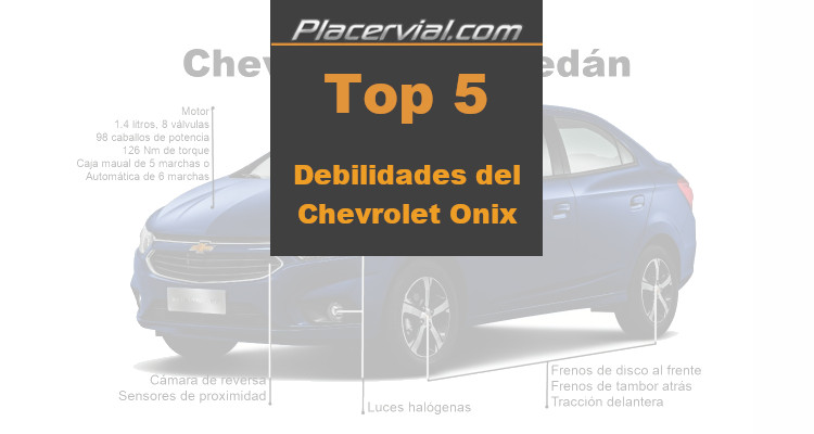 Chevrolet Onix: Debilidades