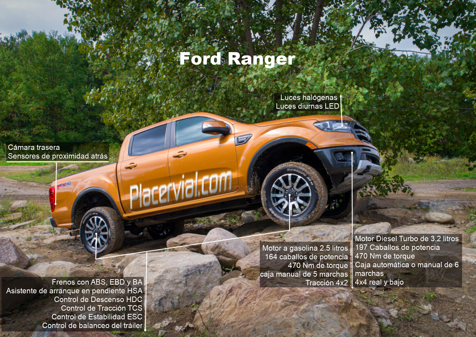 Ford Ranger: Infografía