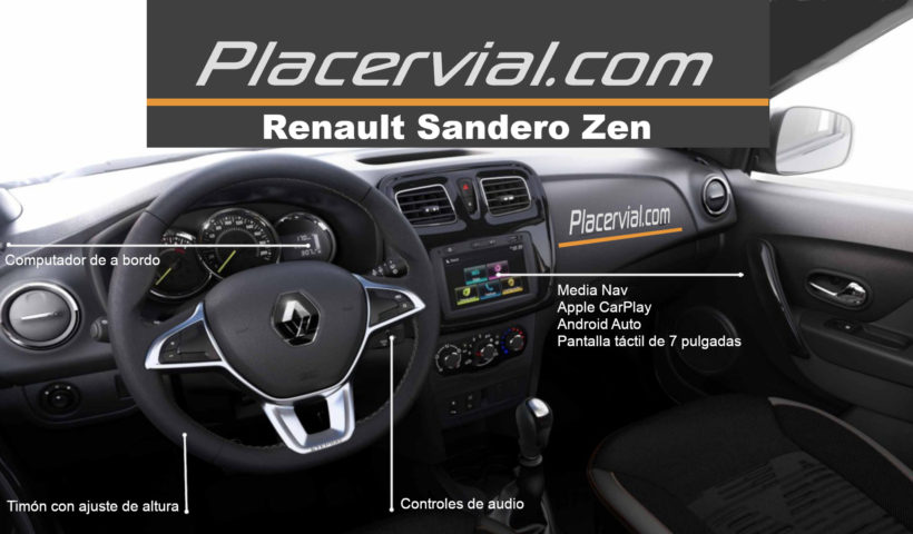 Renault Sandero: Infografía interior